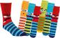 Preview: 6 Paar TippTexx 24 Kinder ABS Stoppersocken Lustige Monster